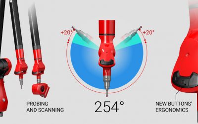 Ace 6-axis measuring arm has been optimized in a more ergonomic way.