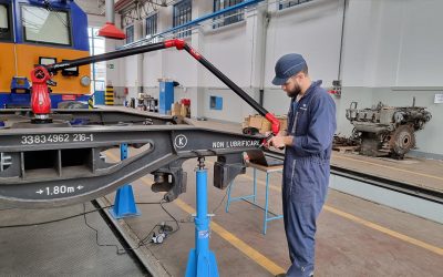 Traction&Service adquiere el brazo de medición Kreon Ace para afrontar el reto de inspeccionar piezas de gran tamaño en el sector ferroviario