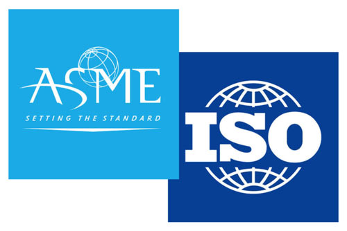 ASME and ISO logos